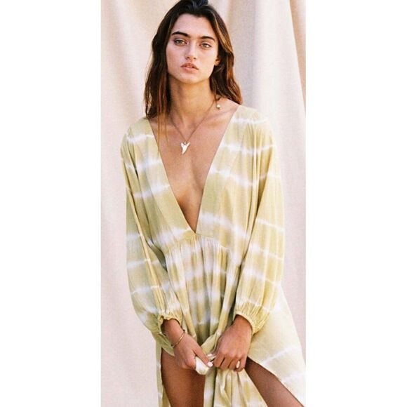 NEW JEN’S PIRATE BOOTY SHENANDOAH KAFTAN TIE DYE DRESS - Picture 3 of 4